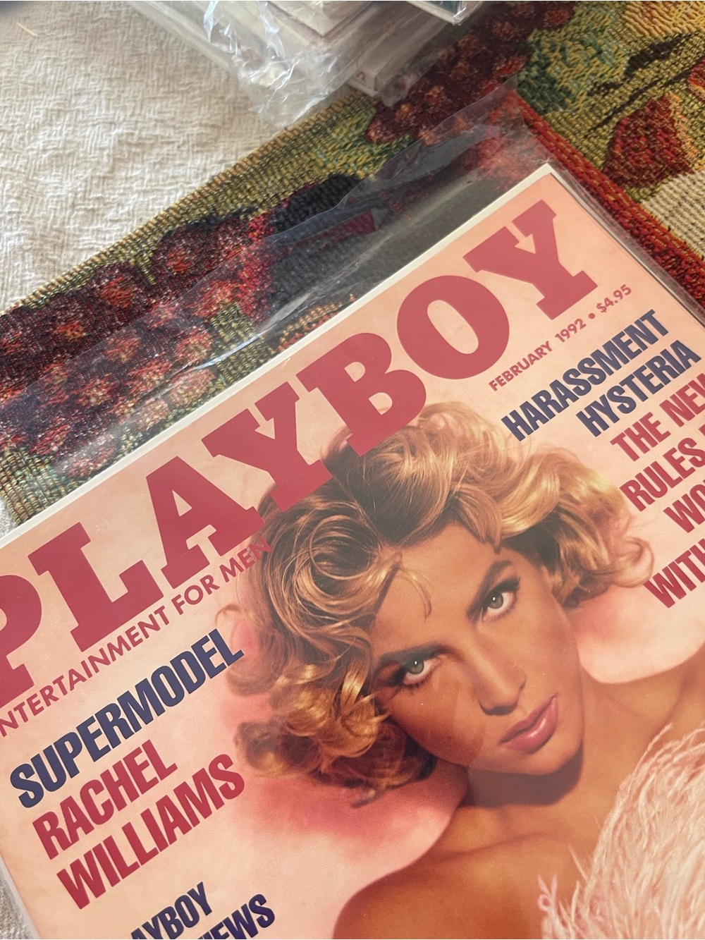 PLAYBOY FEBRUARY 1992 SUPERMODEL RACHEL WILLIAMS & TANYA BEYER